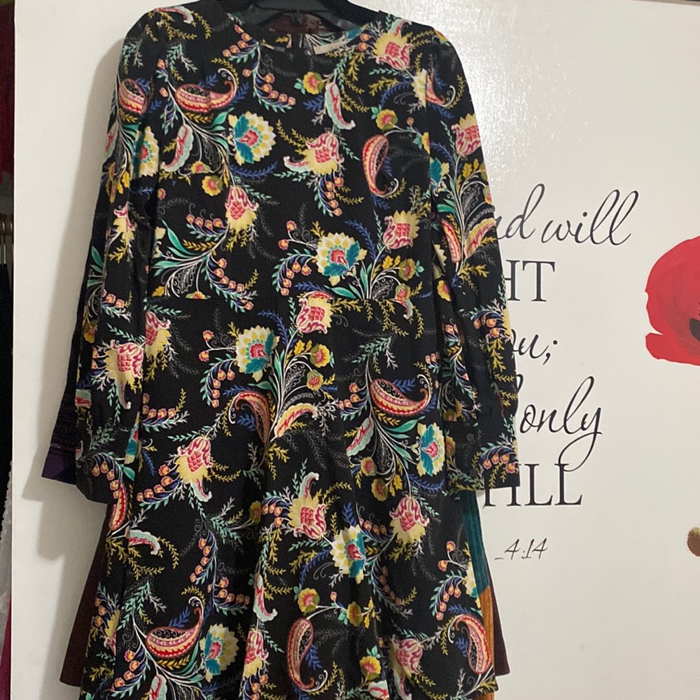 LOFT long sleeve floral dress